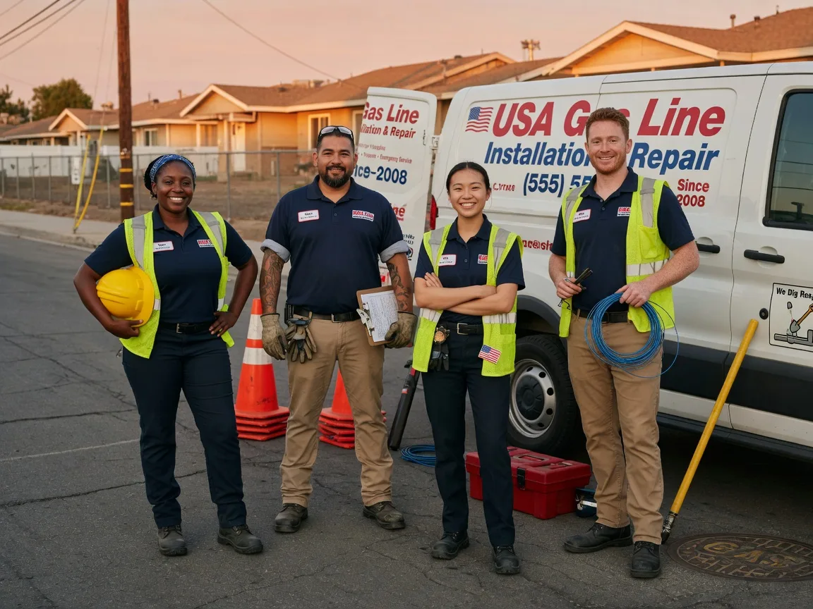Gas Line Installation company in Hull, TX